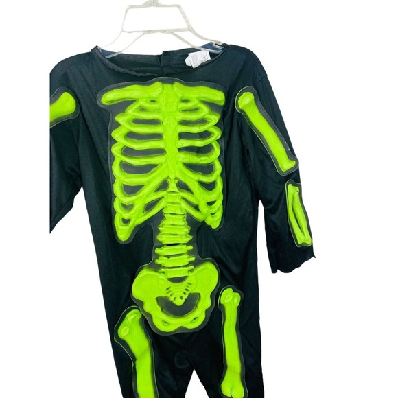 Fun World Kids Spooky Skeleton Halloween Costume Size Medium (8-10) - Picture 3 of 7